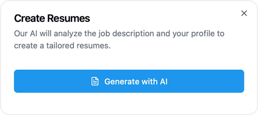 AI Resume Tailoring